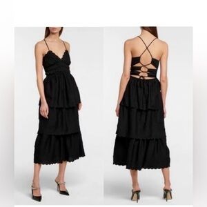 Self-Portrait Elegant Black Backless Dress